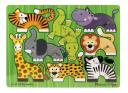 picture of Melissa and Doug Mix n Match Zoo peg puzzle